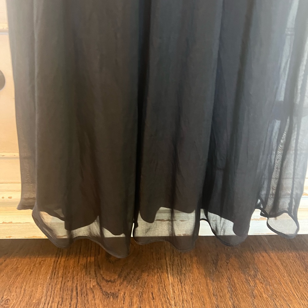 Made in Italy Angel Black Silk Mini Dress. OS. NWOT. - Picture 11 of 14